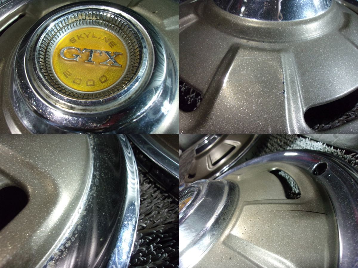 * редкий! супер-скидка!*GC10 Hakosuka Skyline оригинальный колесный колпак колесный колпак наружный диаметр примерно 360mm 4 листов / KR4-1500