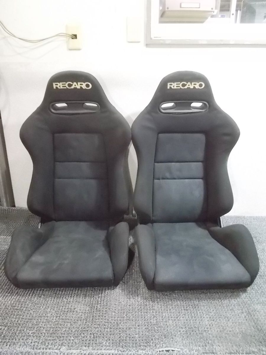 ★激安!★RECARO レカロ SR4 セミバケ セミバケット シート 底6点止め 両側三角ダイヤル 2脚セット 運転席 助手席 / R4-916の画像1