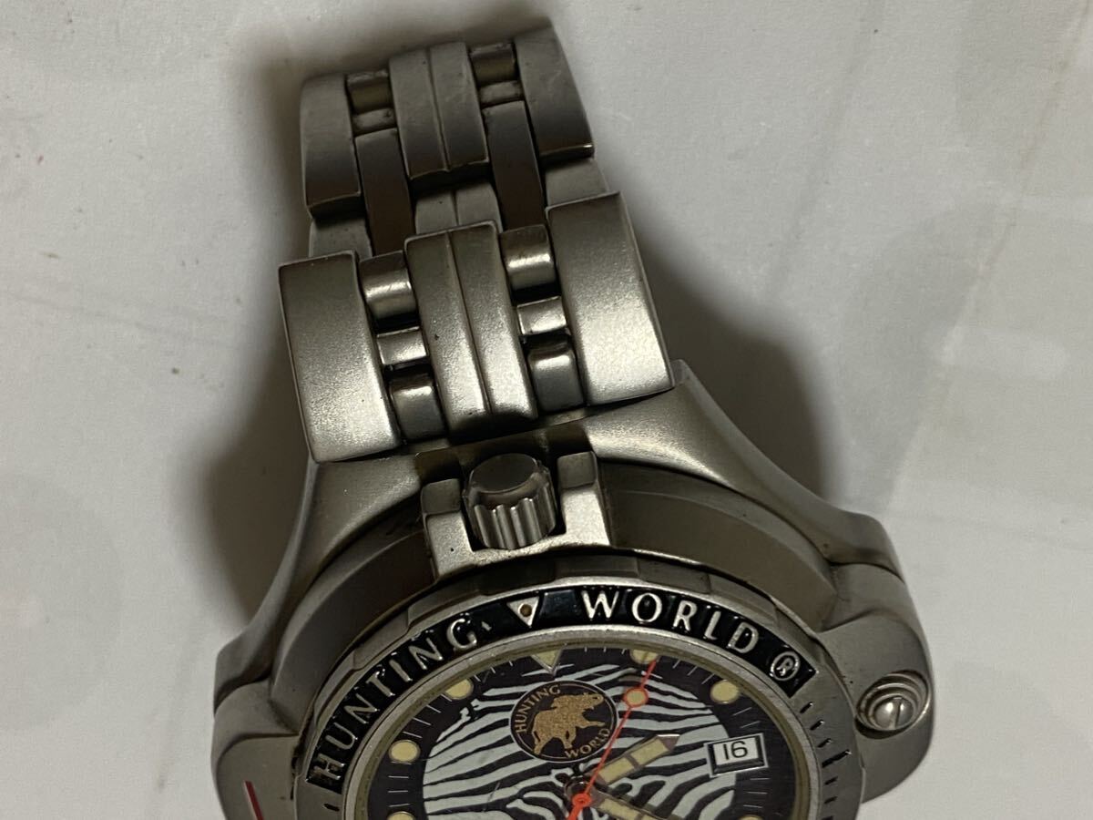 美品 ハンティングワールド コンパスウォッチ 限定モデル 自動巻き メンズ 腕時計 中古品の画像2