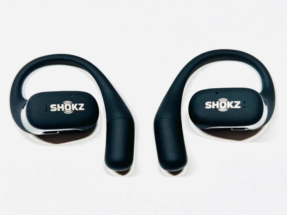 Shokz OpenFit Black OPENFIT 完全ワイヤレスイヤホン 8.3g超軽量手軽なマルチポイント接続オープンイヤー bluetooth5.2マイク付_画像4