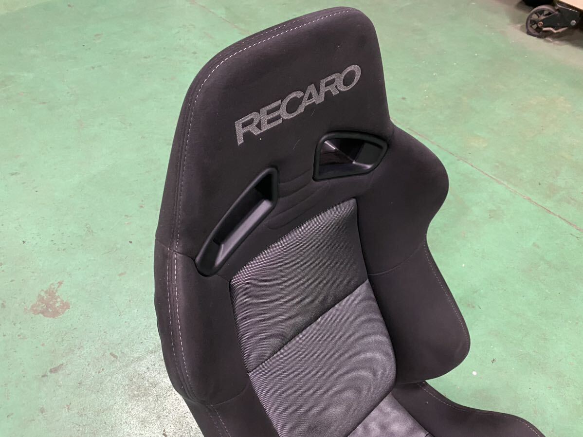 美品 使用期間短い RECARO レカロ SR-7 SK100S ブラック 黒 バケットシート セミバケ フルバケ SR-3 SR-7 MR-S JB23 JZX100 スカイライン 