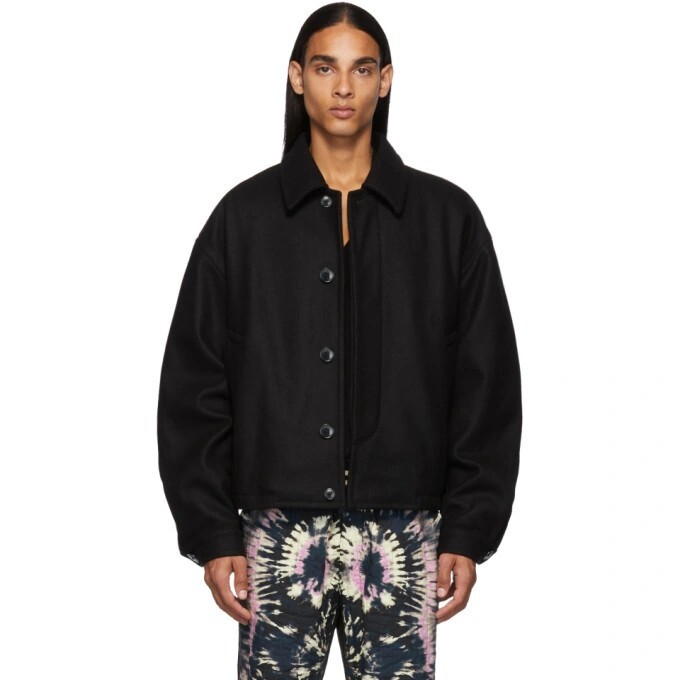 DRIES VAN NOTEN ドリス ヴァン ノッテン 19AW Veber Black Jacket ブラック ジャケット L
