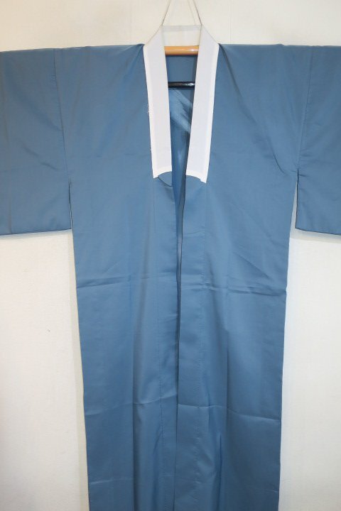 .9381.. single . long kimono-like garment .68 height 129К light blue family laundry possibility white collar 