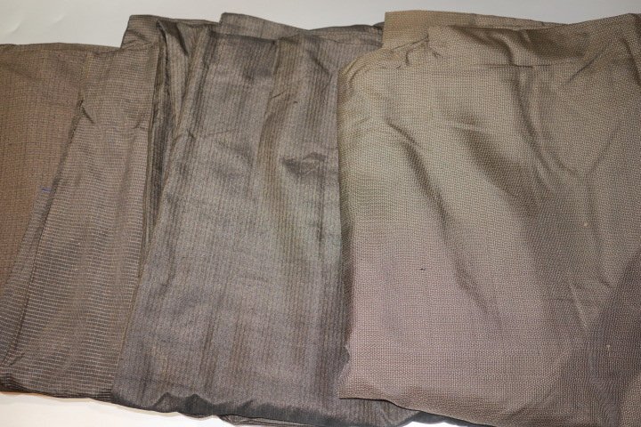 壱日1801 すべて本絹の男着物１０着セットК西陣織お召・京泥紬・京紬 サイズいろいろの古布・古い品です 着用可能な品もありますの画像4