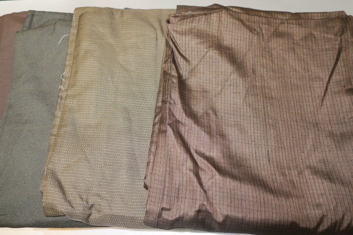 壱日1929 すべて本絹の男着物１０着セットК西陣織お召・京泥紬・京紬 サイズいろいろの古布・古い品です 着用可能な品もありますの画像4