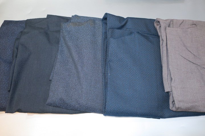 壱木1944 ウールの男の羽織１０着セットК紺・藍瑠璃・紺・亀甲 サイズいろいろですが全て綺麗です 羽織だけ１０着の画像2