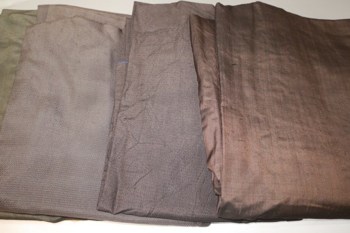 壱土2154 すべて本絹の男着物１０着セットК西陣織お召・京泥紬・京紬 サイズいろいろの古布・古い品です 着用可能な品もありますの画像7