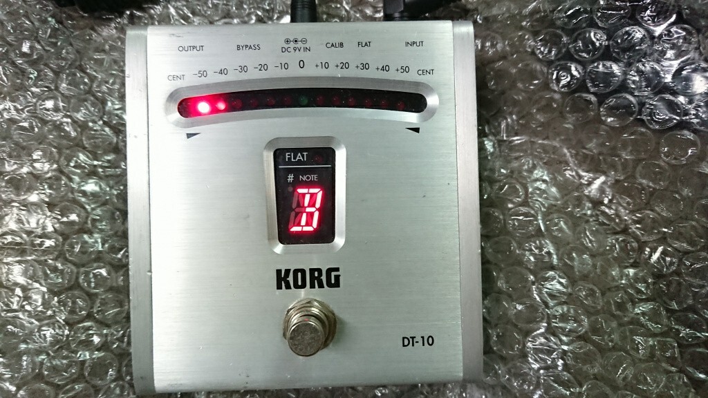 【中古 】★KORG コルグ デジタルチューナー フロアタイプ エレキギター/ベース用 DT-10 ★_画像6