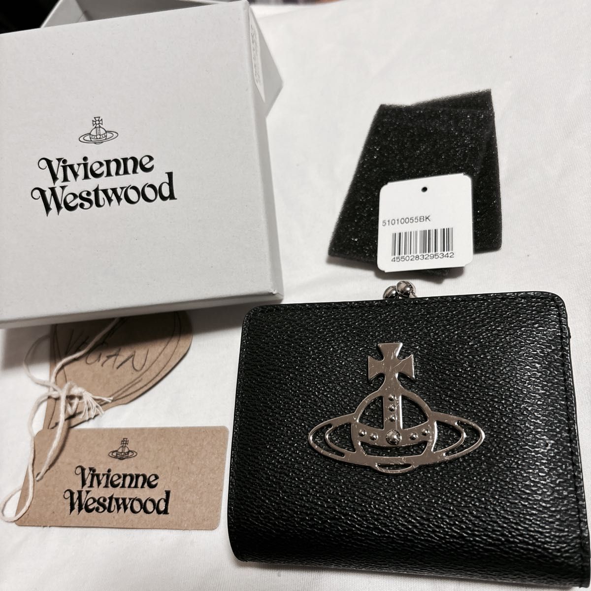 ヴィヴィアン ウエストウッド 二つ折り財布 財布 レディース 小銭入れ ブラック  Vivienne Westwood