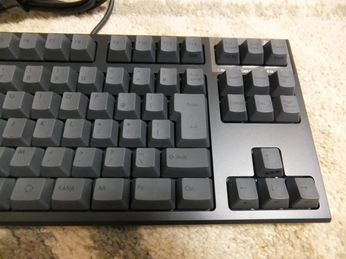 ♪【美品】東プレ REALFORCE R3S 変荷重 静音・テンキーレス ブラック R3SC12 ※キーキャップを別売りダークグレー（昇華印刷）に交換済 ♪の画像7