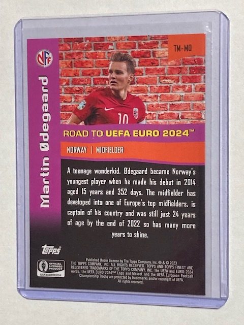 2024 Topps Euro Finest The Man Martin Odegaard マルティン・ウーデゴールの画像2