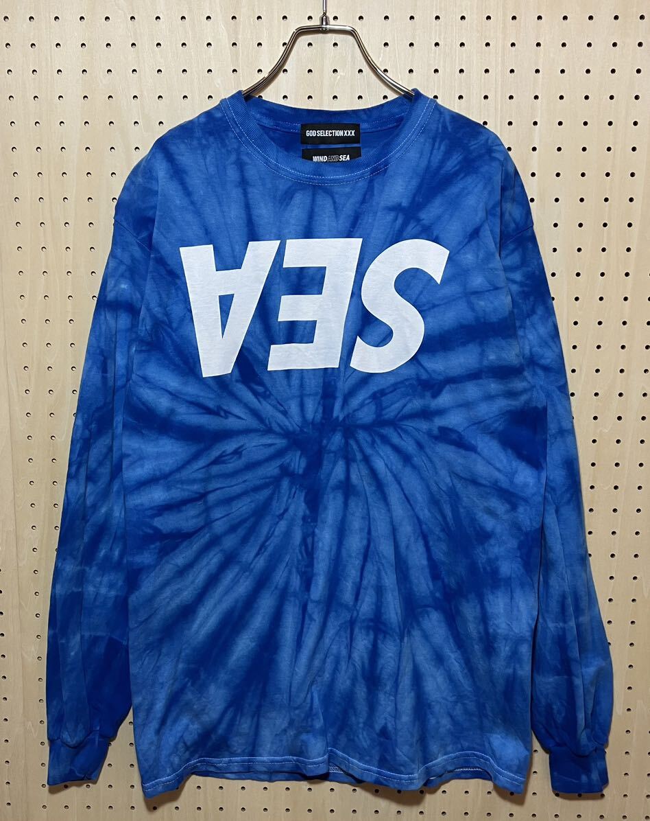 【M】GOD SELECTION XXX WIND AND SEA TIE-DYE Long Sleeve Tee ゴッド セレクション ウィンダンシー ロング スリーブ Tシャツ F511_画像1