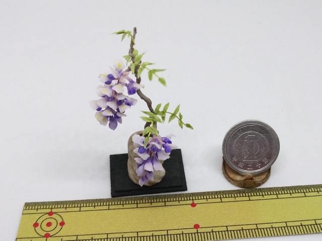 maco's miniature flower♪藤の花の生け花♪