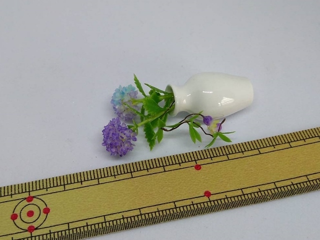 maco's miniature flower♪紫陽花・クレマチスの生け花♪の画像5