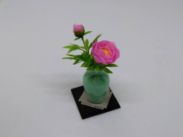 maco's miniature flower♪芍薬の生け花♪_画像6