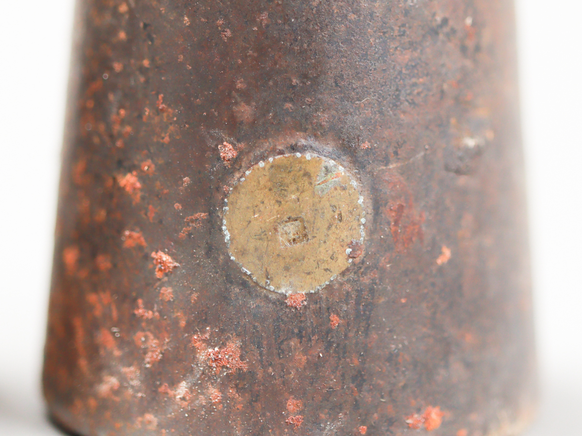 0PA6 定錘 分銅 おもり 5点 釣鐘型 秤量 鉄製 真鍮製_画像2