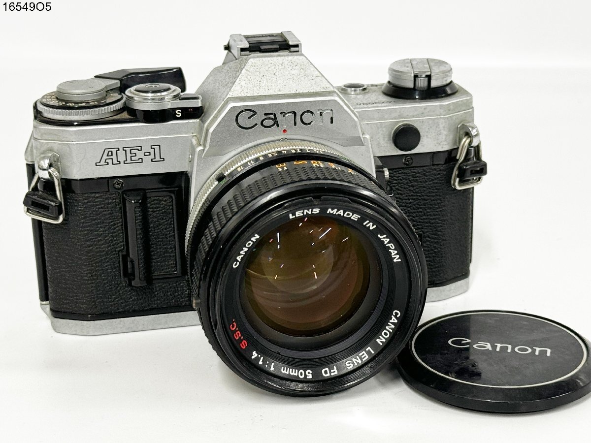 ★シャッターOK◎ Canon キャノン AE-1 FD 50mm 1:1.4 S.S.C. 一眼レフ フィルムカメラ ボディ レンズ 16549O5-7_画像1