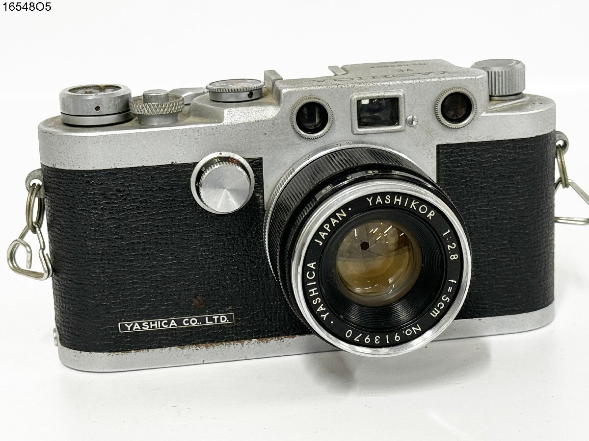 ★YASHICA ヤシカ YE YASHIKOR 1:2.8 f=5cm レンジファインダー フィルムカメラ ボディ レンズ シャッター可能 ジャンク 16548O5-7_画像1