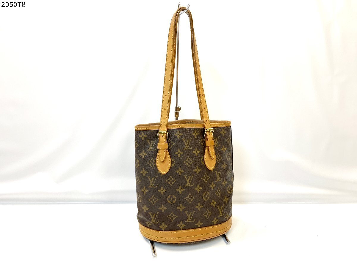 ★LOUIS VUITTON ルイ・ヴィトン モノグラム バケットPM プチバケット M42236 バケツ トートバッグ ショルダーバッグ 2050T8-1_画像1