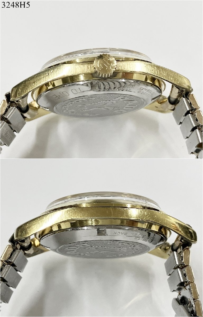 ★稼働品◎ RADO ラドー Golden Horse ゴールデンホース 11674/1 30石 自動巻き デイト 3針 ゴールド メンズ 腕時計 3248H5-18_画像3