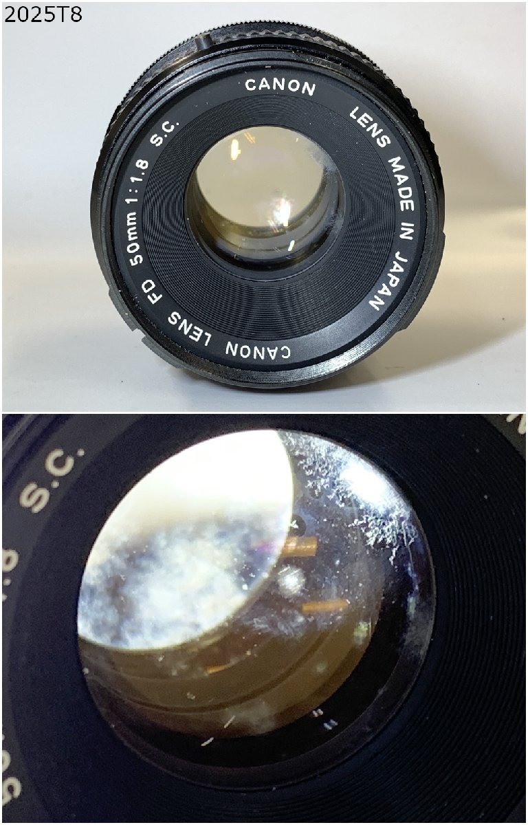 ★シャッターOK◎ Canon キャノン FTb QL FD 50mm 1:1.8 S.C. 一眼レフ フィルムカメラ ボディ レンズ 2024T8-7の画像6