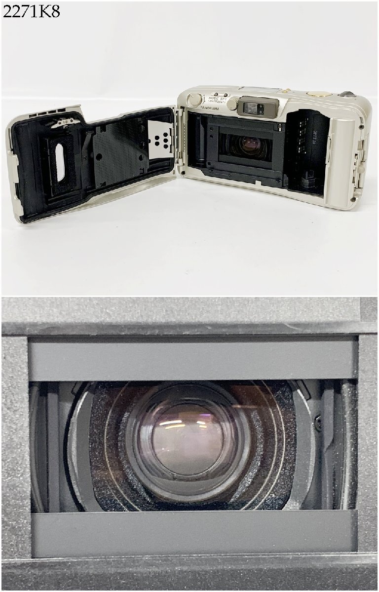 ★OLYMPUS オリンパス μ[mju:] ZOOM 115 DELUXE 38-115mm コンパクト フィルムカメラ シャッター可能 ジャンク 部品取り 2271K8-9の画像5