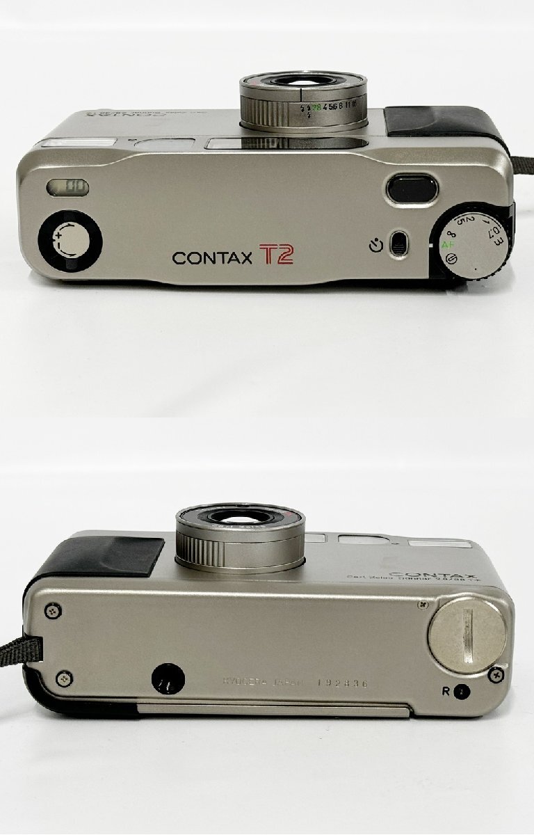 ★シャッターOK◎ CONTAX コンタックス T2 Carl Zeiss Sonnar 2.8/38 T* コンパクト フィルムカメラ ケース付 16571O13-12_画像3