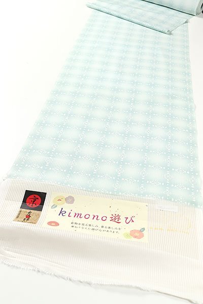 【和遊館】KKH276　夏物仕立付！正絹駒絽京友禅小紋着尺　kimono遊び