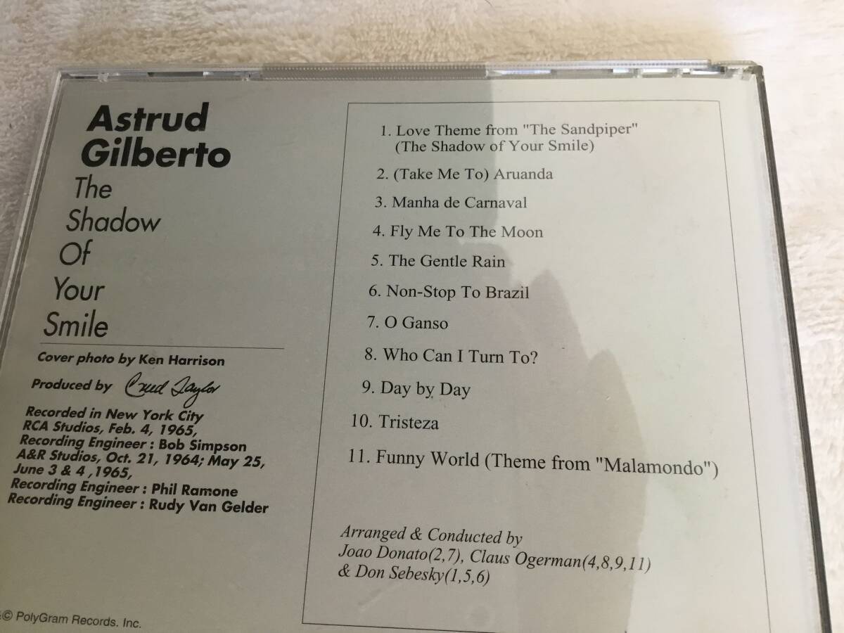  free shipping as trad Gilberto ....ASTRUD GILBERTO THE SHADOW OF YOUR SMILE