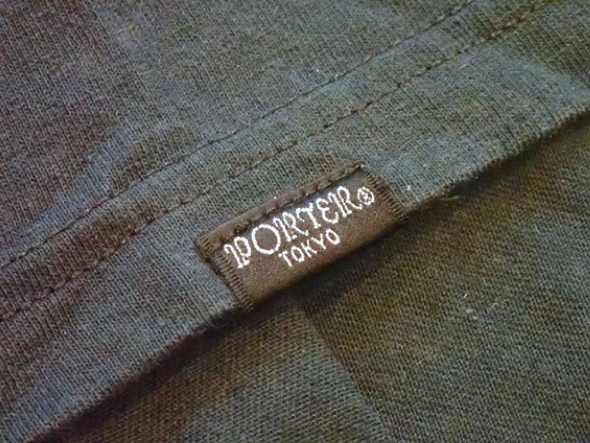 [PORTER Porter ]69 Logo men's T-shirt size(L) black * fee . mountain buy * Yoshida bag 