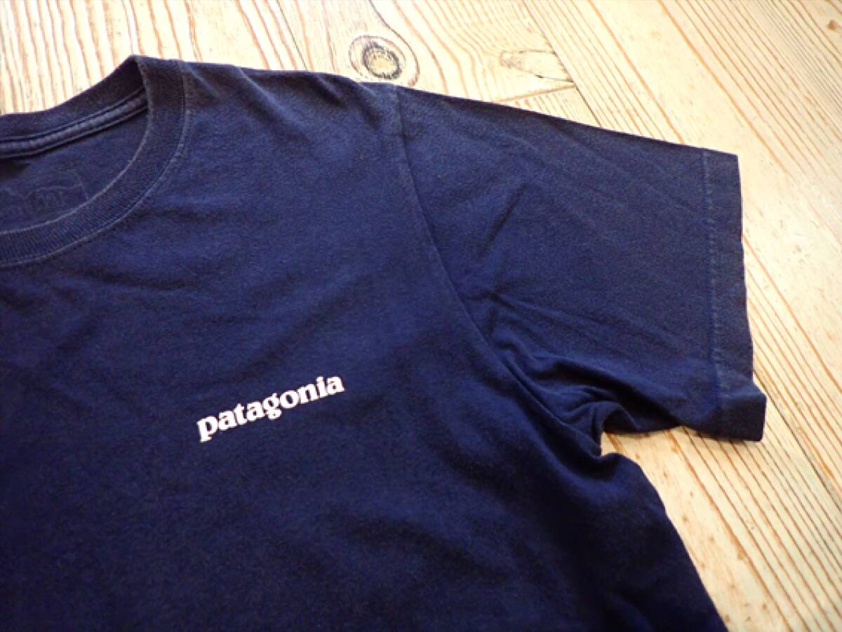 【patagonia パタゴニア】メンズsize(XS)ネイビーTシャツ☆白馬店購入品☆の画像5