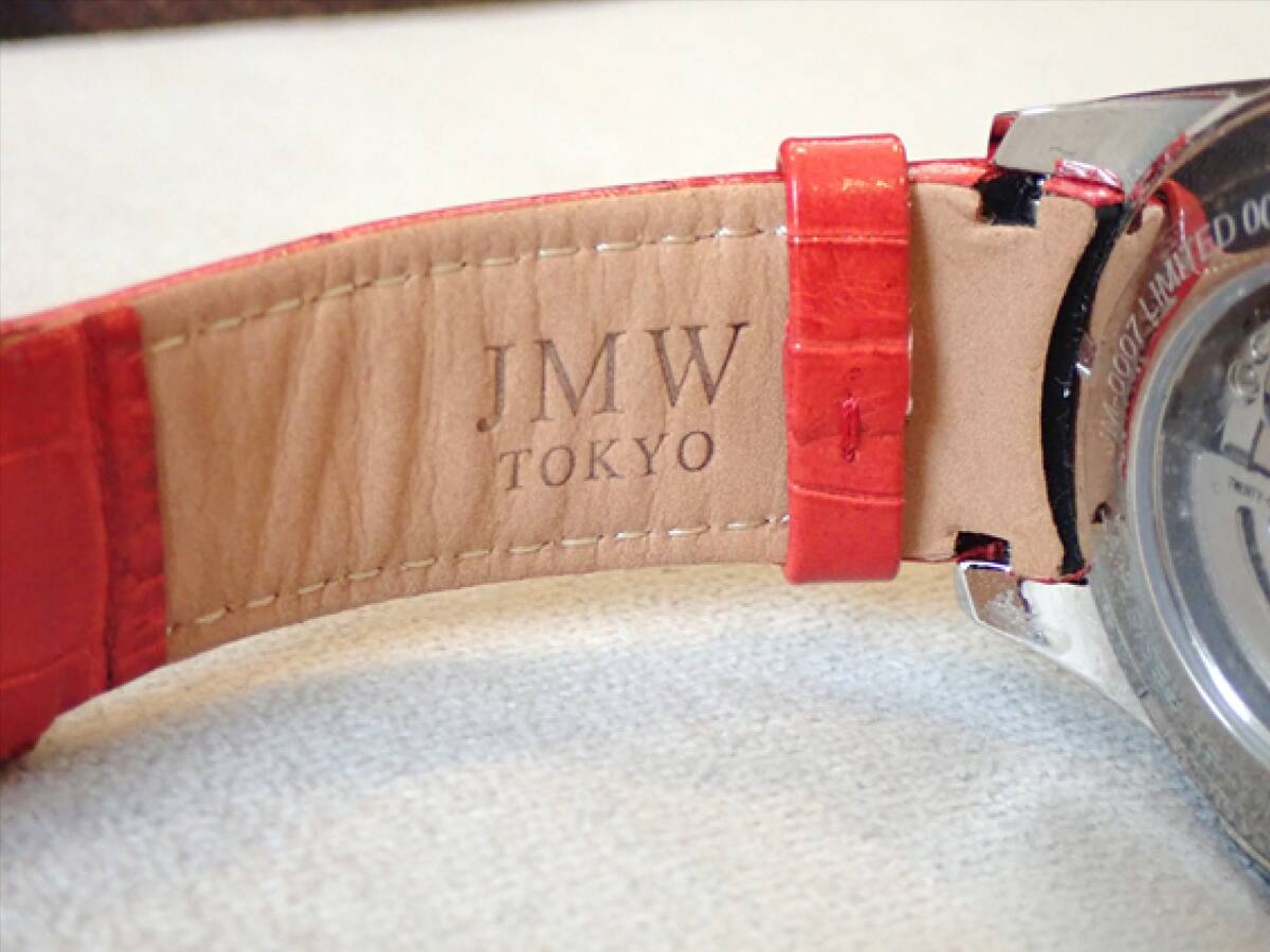 【JMW TOKYO 】メンズ腕時計 スケルトン自動巻き JAPAN MOVEMENT☆正規品☆500本限定(005/500)ローマ文字_画像9