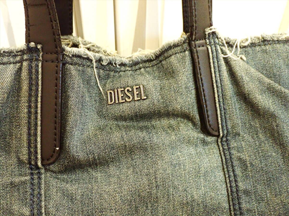 【DIESEL ディーゼル】デニム2WAYバック ショルダーｘトート☆正規品☆ハワイ購入_画像3