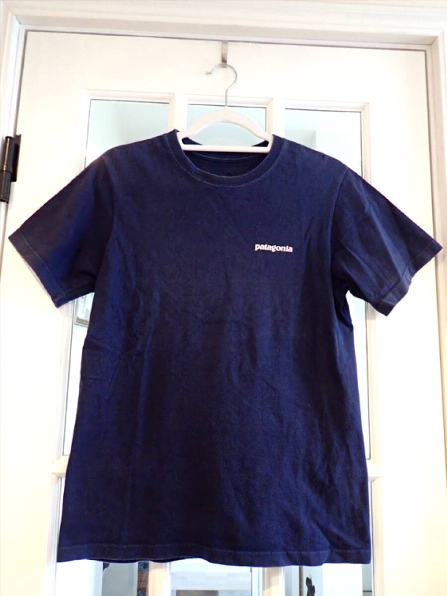 【patagonia パタゴニア】メンズsize(XS)ネイビーTシャツ☆白馬店購入品☆の画像2