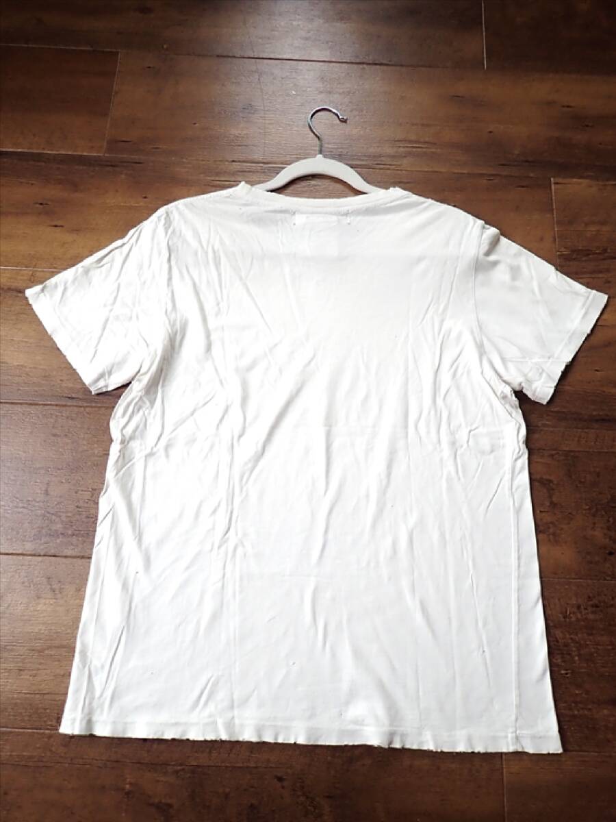 【REMI RELIEF レミレリーフ】ダメージ加工 コットン100％メンズsize(XL)Tシャツの画像2