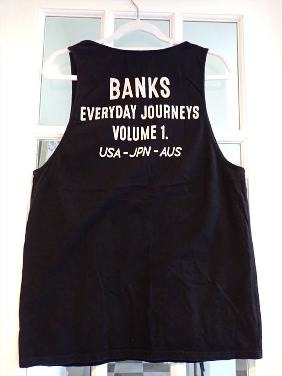 【BANKS バンクス】USA-JPN-AUS メンズsize(M)タンクトップ☆BLACKの画像1