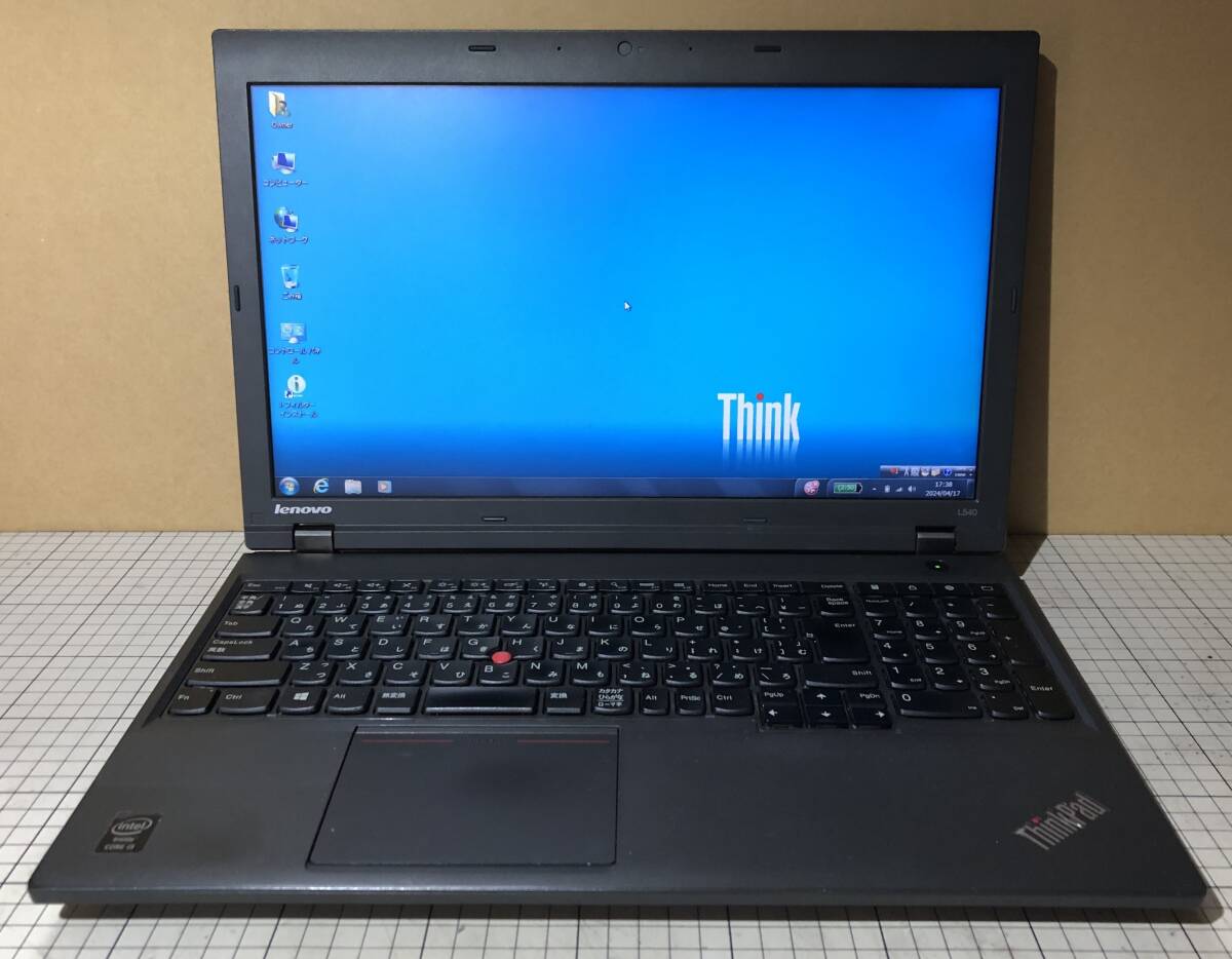 Lenovo ThinkPad L540 (i3-4000M, 8GB(DDR3-12800 4GBx2), HDD 500GB, Win7Pro)の画像1