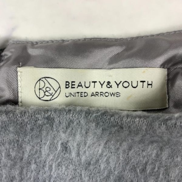 ビューティーアンドユースユナイテットアローズ長袖起毛ニットグレーBEAUTY&YOUTH UNITED ARROWS カジュアル アクリル ウール M C9580_画像6