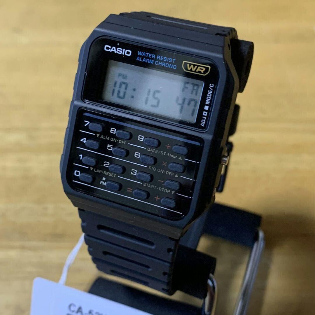 カシオ CASIO データバンク カリキュレーター メンズ 腕時計 CA53W-1Z ブラック ブラックの画像3