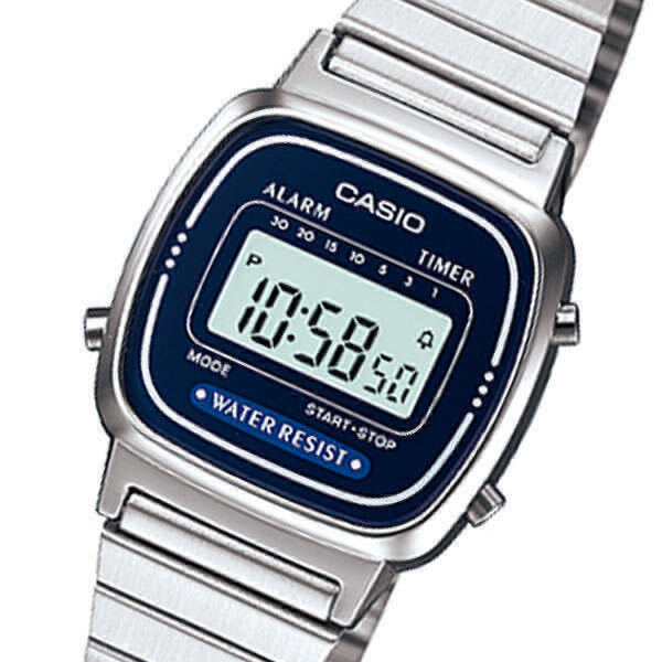 【新品】【箱無し】カシオ CASIO QUARTZ クオーツ レディース 腕時計 LA670WA-2 ブルー ブルー_画像1