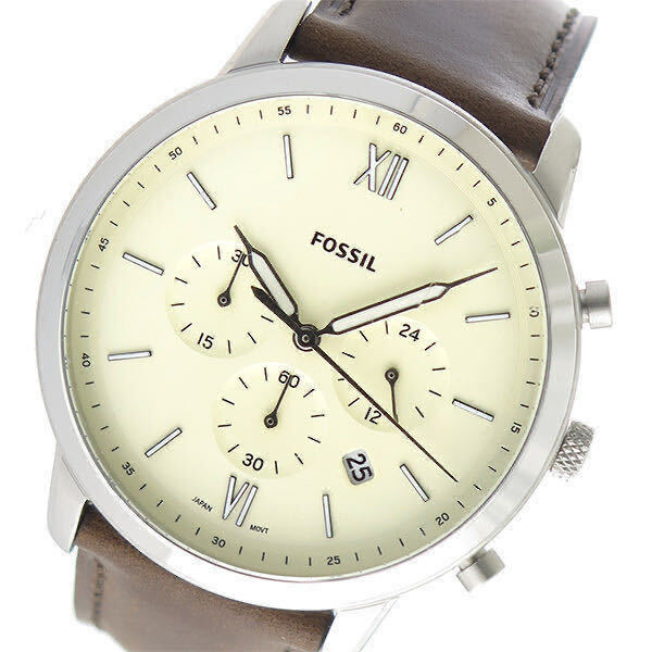 【新品】フォッシル FOSSIL クオーツ メンズ 腕時計 FS5380 アイボリー アイボリー_画像1