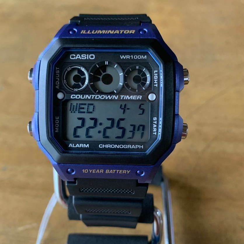 【新品】【箱無し】カシオ CASIO ベーシック デジタル メンズ 腕時計 AE-1300WH-2A ブラック_画像2