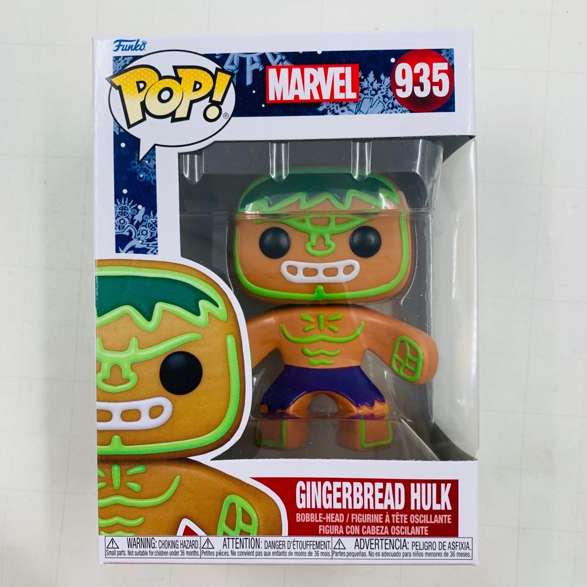 新品未開封 ファンコ Funko POP MARVEL マーベル 935 GINGERBREAD HULK ハルクの画像1