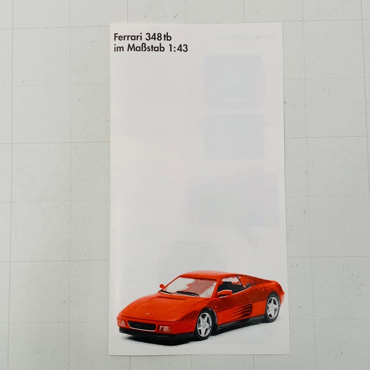 中古品 herpa ヘルパ COLLECTION 1/43 Ferrari 348tb RED フェラーリ レッド_画像6