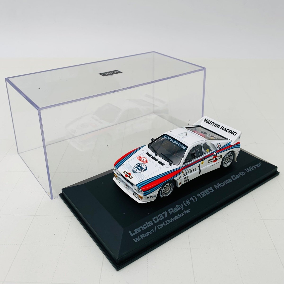 中古品 hpi racing エイチ・ピー・アイ 1/43 Lancia 037 Rally #1 1983 Monte Carlo Winner ランチア ラリー_画像1