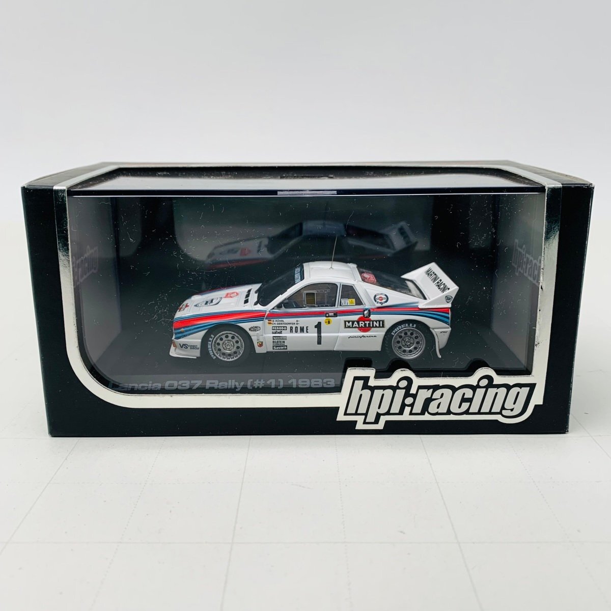 中古品 hpi racing エイチ・ピー・アイ 1/43 Lancia 037 Rally #1 1983 Monte Carlo Winner ランチア ラリー_画像6