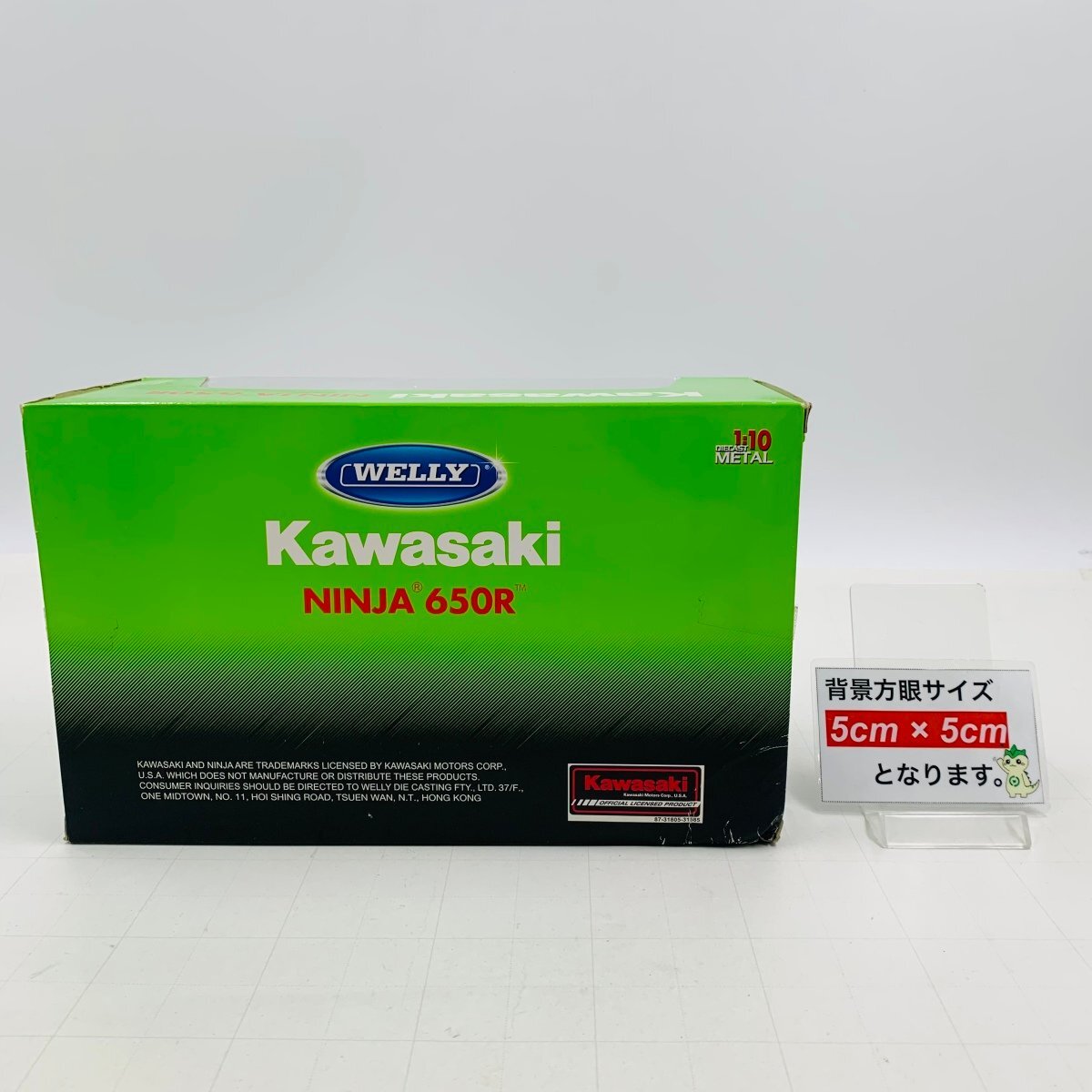 新品未開封 ウィリー WELLY 1/10 カワサキ Kawasaki NINJA 650R レッドの画像3