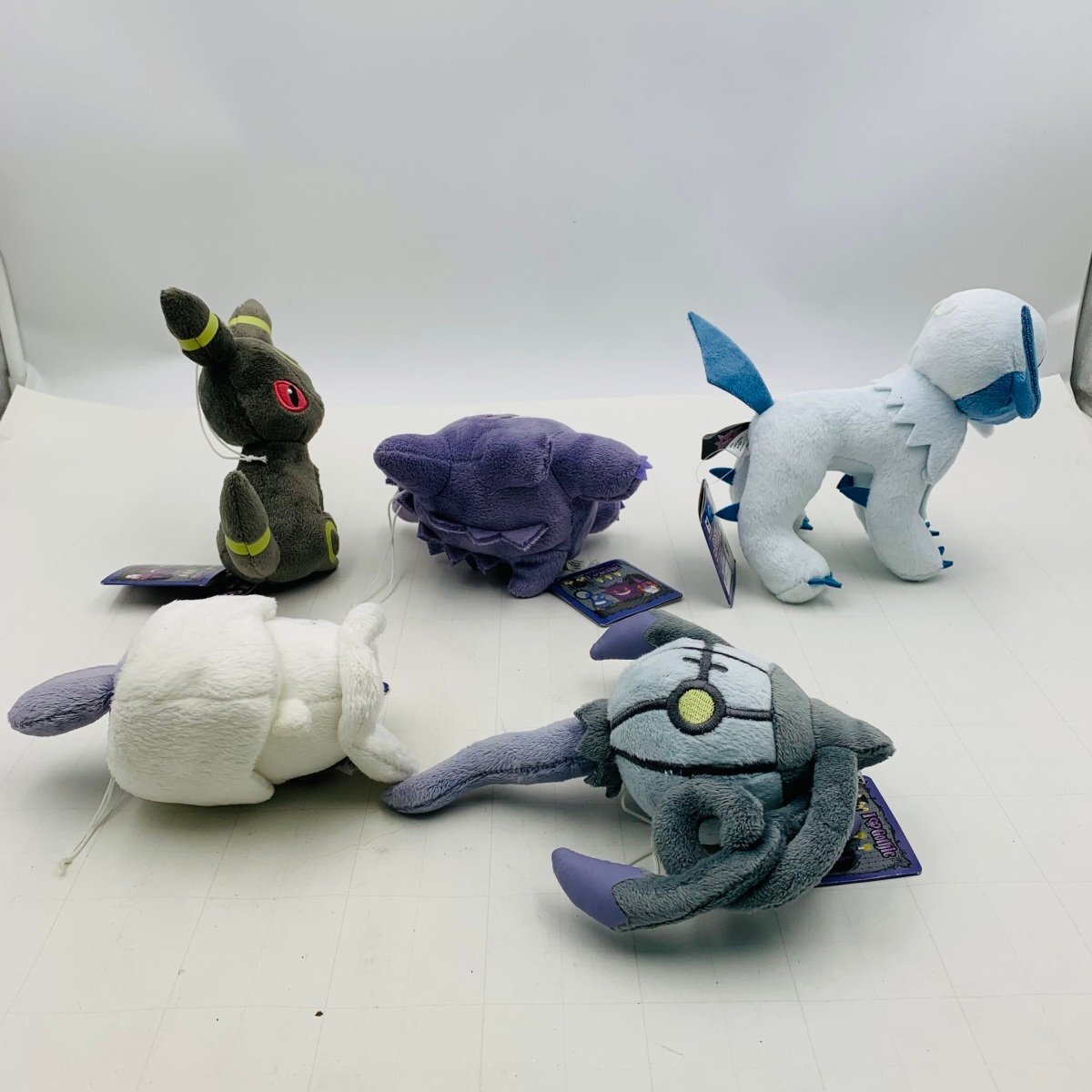 新品 ポケットモンスター ポケモン I LOVE Gothic ぬいぐるみ ゲンガー ブラッキー アブソル ヒトモシ シャンデラ 5種セット_画像6