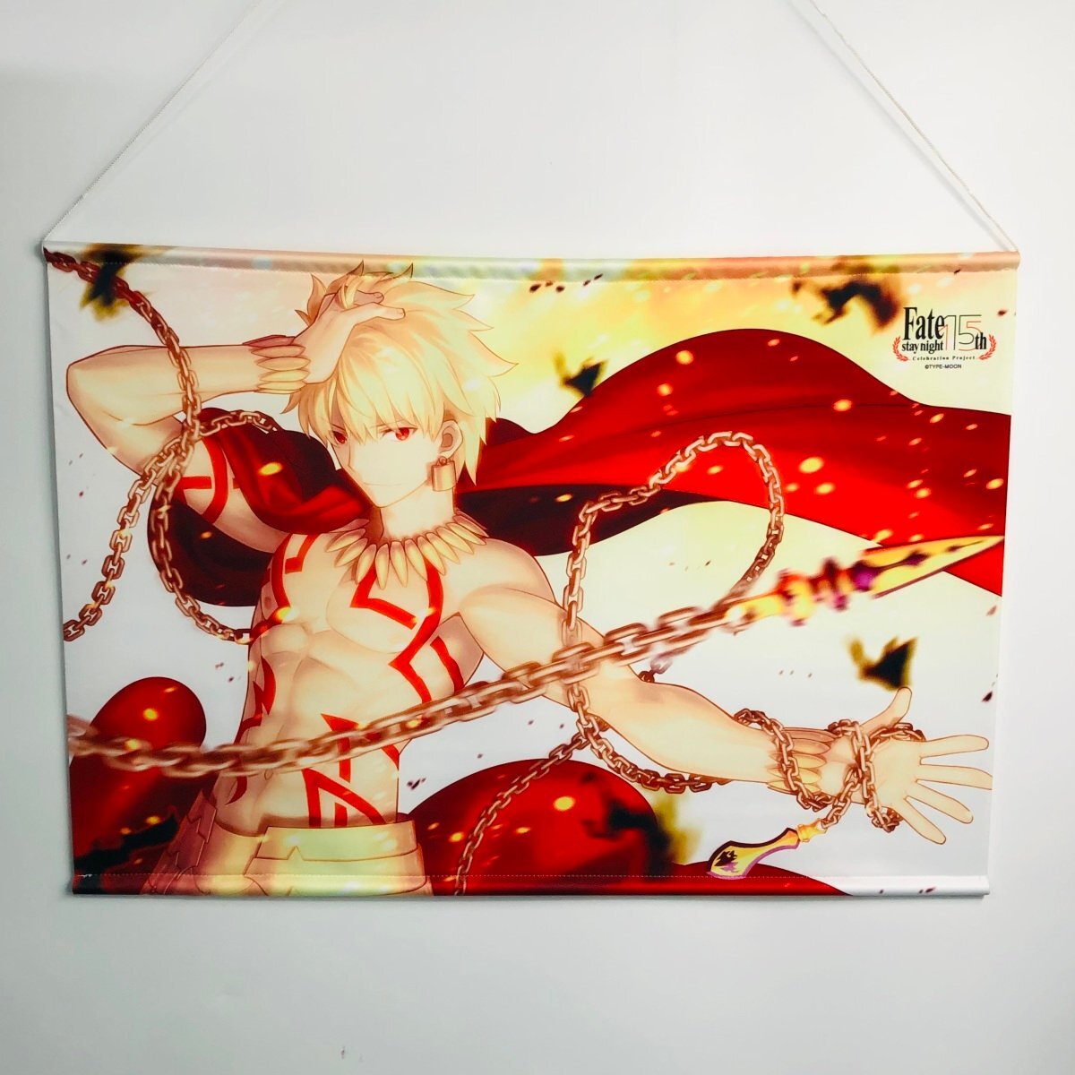  secondhand goods TYPE-MOON exhibition Fate/stay night 15 year. trajectory giruga mesh B2 tapestry 