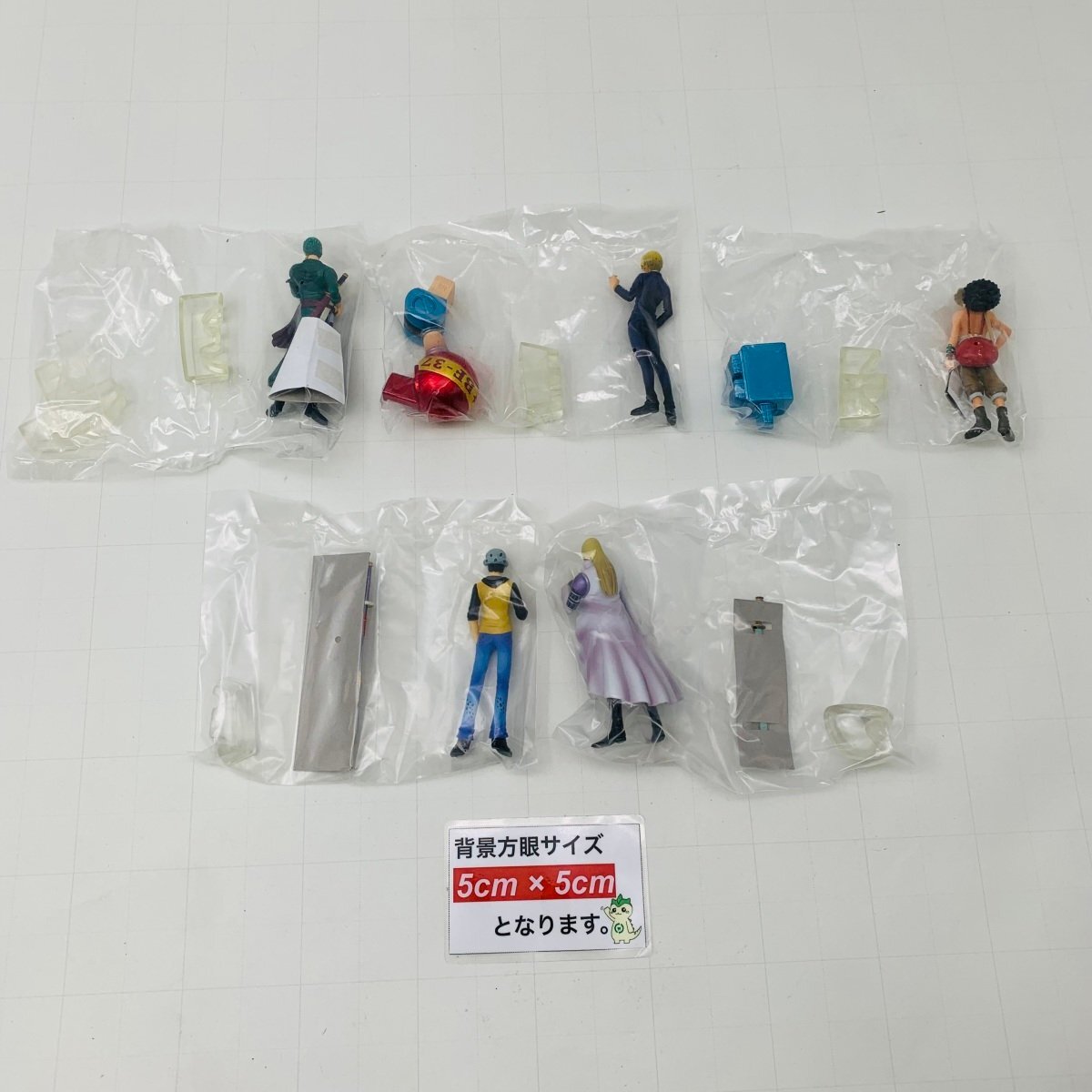 新古品 超造形魂 ワンピース 麦わらの一味 3種 ゾロ サンジ ウソップ 億超えルーキー、集結 2種 ロー ホーキンス 計5種セットの画像4